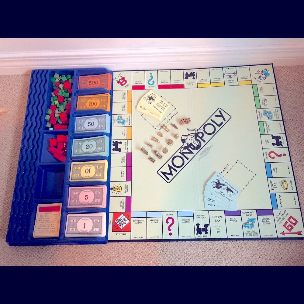 Vintage Monopoly Deluxe Anniversary Edition